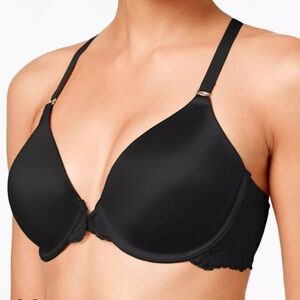Maidenform Black Underwire T-shirt Bra With Convertible Straps Size 38D